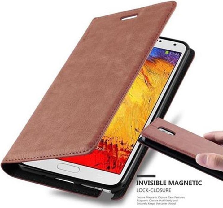 Actual product image Cadorabo Book Invisible Magnet Cover (Samsung Galaxy Note 3)