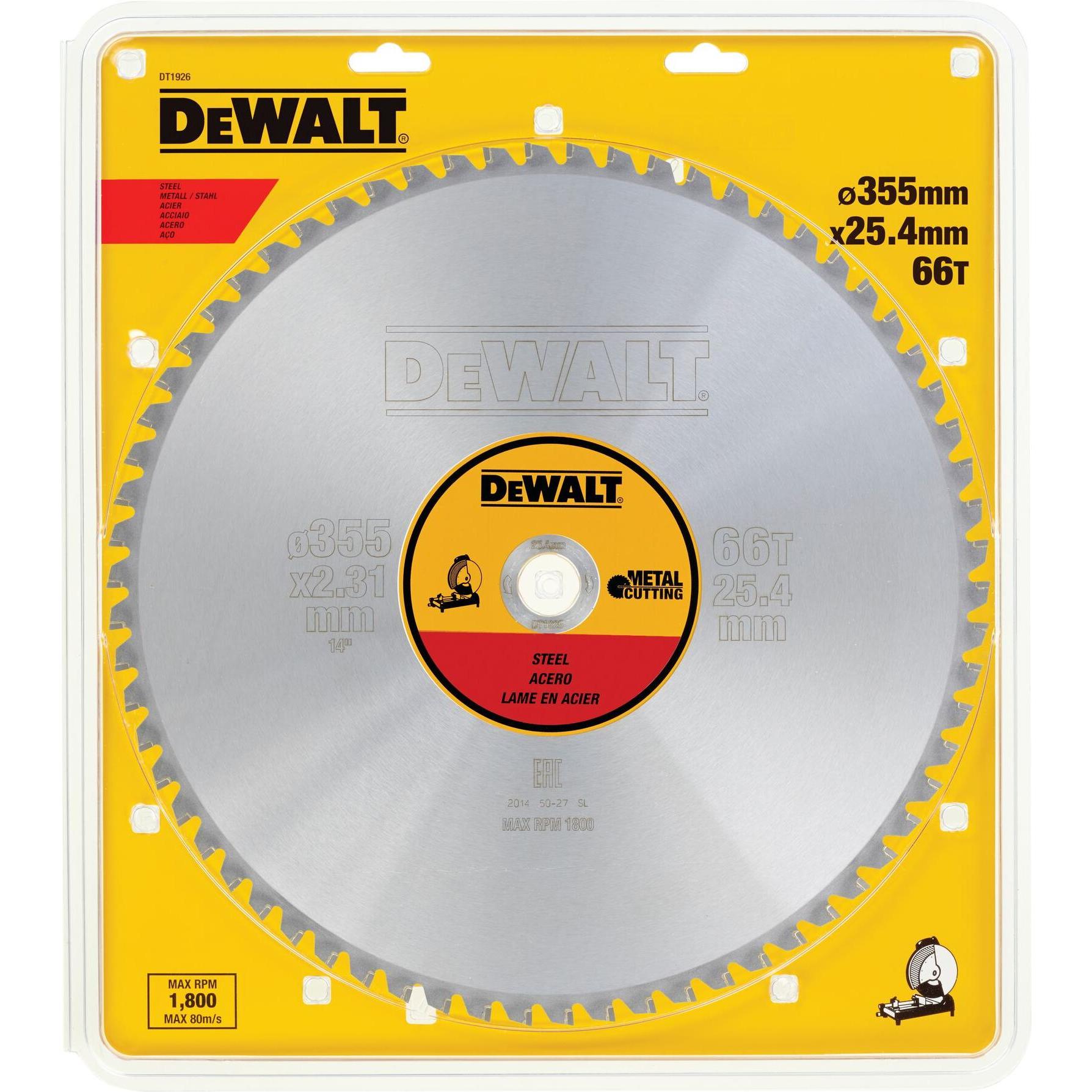Thumbnail - DeWalt, Sägeblatt, MetallKreissaegeblatt 355/25.4 66TFZ +1.5°
