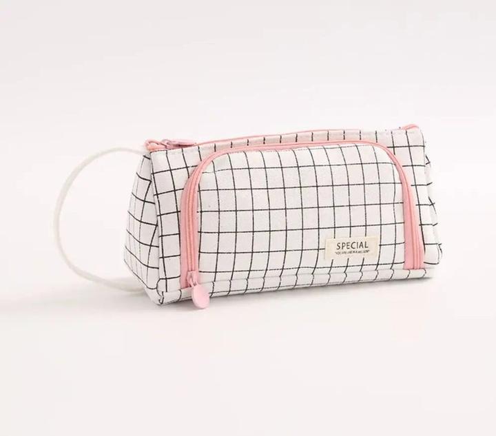 Produktbild Only-Bags.Store Grosses Federmäppchen, multifunktionales Schulmaterial, Federmäppchen aus Segeltuch