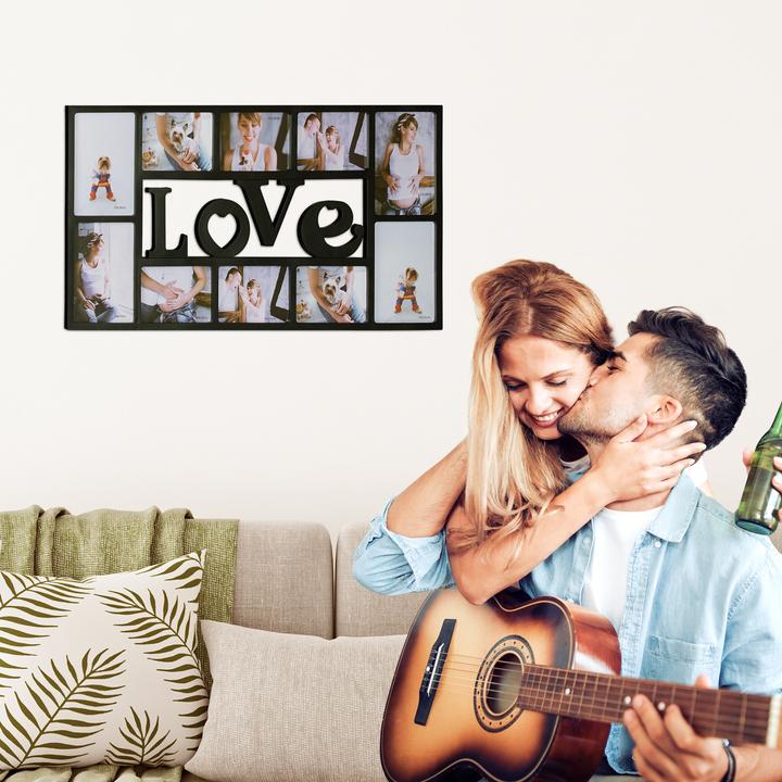 Produktbild Relaxdays Bilderrahmen LOVE (10 x 15 cm, 18 x 13 cm)