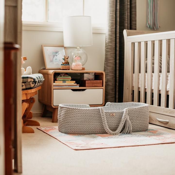 Image du produit Lil Things Couffin Moïse en coton avec matelas