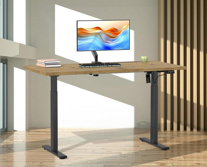 Produktbild VCM Schreibtisch verstellbar Lona 140x80 sw (140 x 80 x 120 cm)