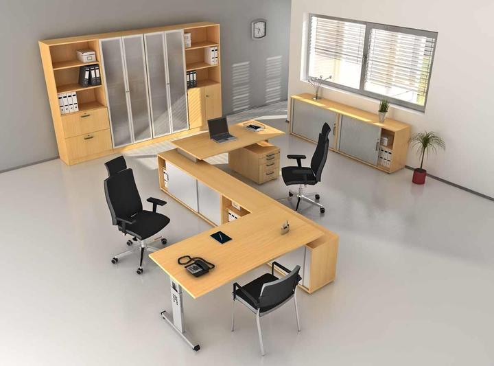 Actual product image Hammerbacher V6 Combination Cupboard with Hinged Doors (80 x 42 x 200.40 cm)