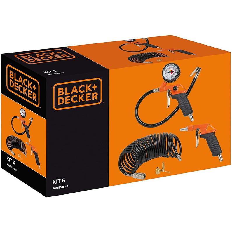 Thumbnail - Black & Decker, Kompressor, PNEUMATIC TOOLS KIT B&D 6PCS 9045854BND (20 Bar, 0 l)
