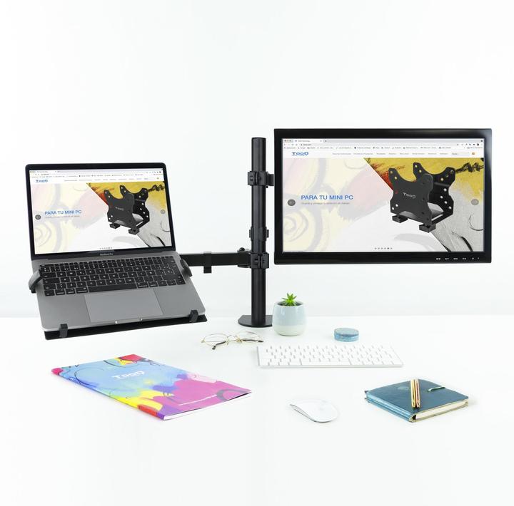 Actual product image Tooq Technology TABLE STAND TV/MON TOOQ 13-32 ALUMINIUM BLACK (Table, 32", 12.50 kg)