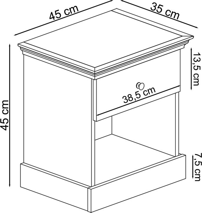 Image du produit Loft 24 Binz (45 x 35 x 45 cm)