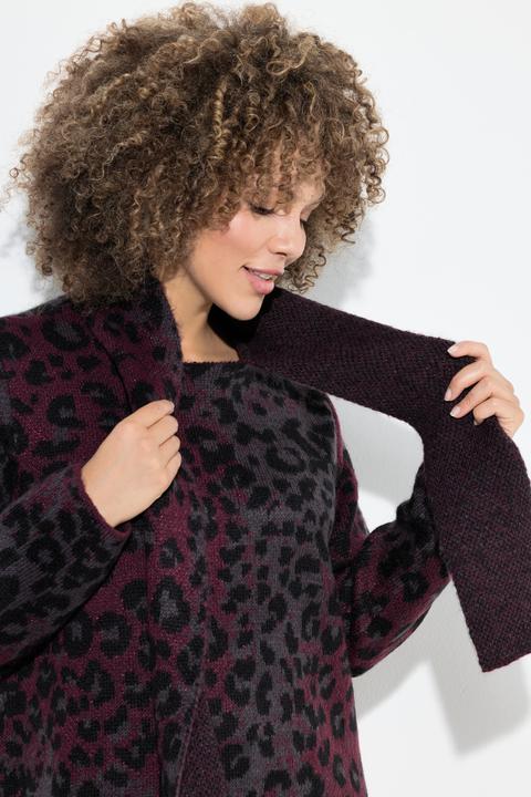 Produktbild Ulla Popken Pullover, Leomuster, Schalkragen, Langarm (46, 48)