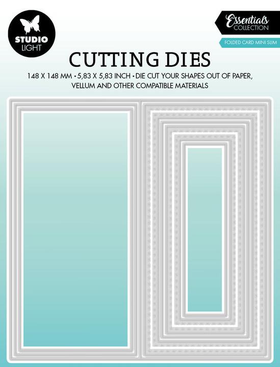 Actual product image art by marlene Cutting Dies "Folded Card Mini Slim" Essentials