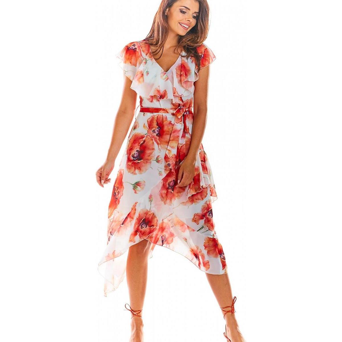 Awama, Damen, Kleider, Cocktailkleid, Weiss, (42)