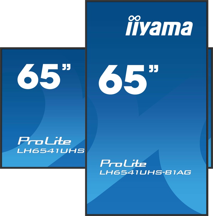 Produktbild iiyama 164.0cm(65") LH6541UHS-B1AG 16:9 3xHDMI+USB IPS (Speditionsversand) (3840 x 2160 Pixel, 64.50")