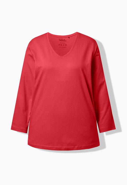 Produktbild Ulla Popken Shirt, V-Ausschnitt, Relaxed, Langarm (60)