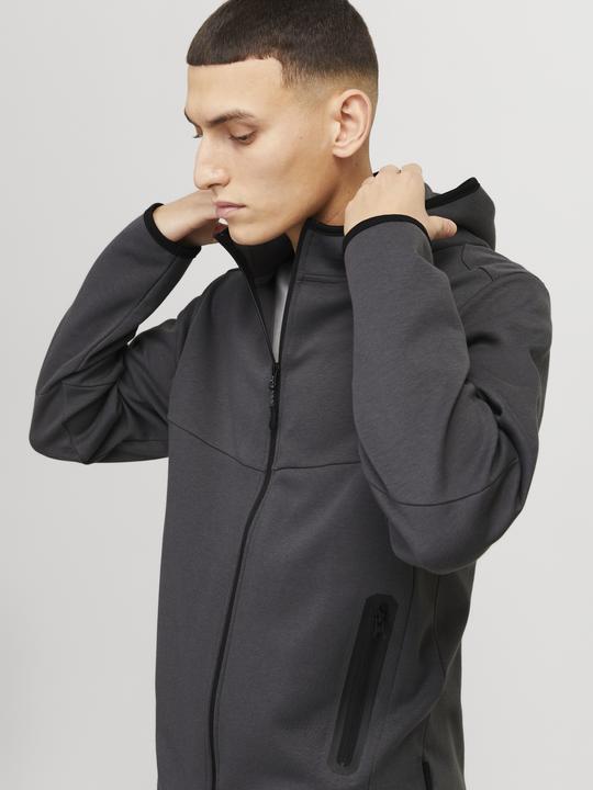 Image du produit Jack & Jones Sweat à capuche uni avec fermeture à glissière Veste à capuche (XS)