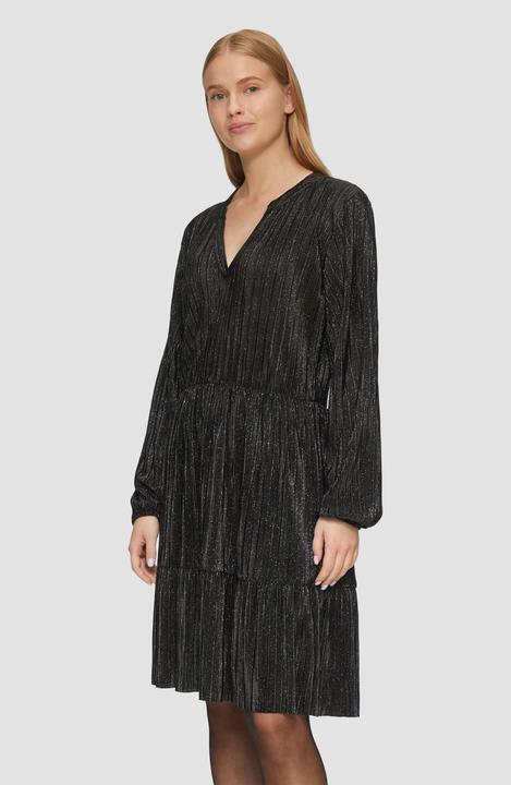 Actual product image S.Oliver Kleid Plissiertes Jersey-Kleid mit Glitzereffekt (48)