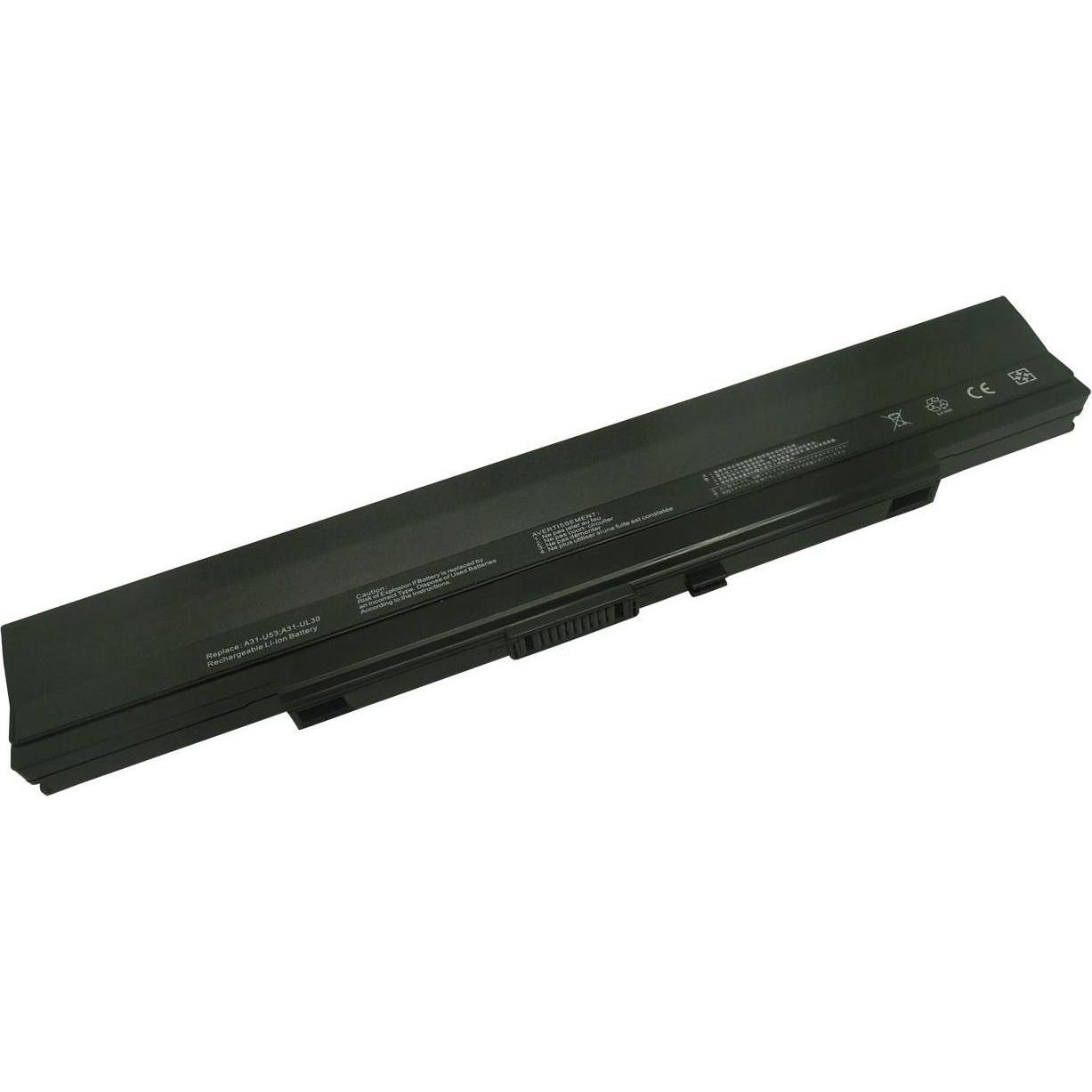 CoreParts Laptop Battery for Asus (8 Zellen, 5200 mAh), Notebook Akku, Schwarz