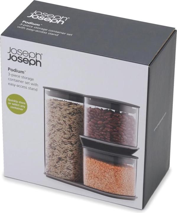 Actual product image Joseph Joseph Food Store Podium 3-pcs, gray (2.30 l)