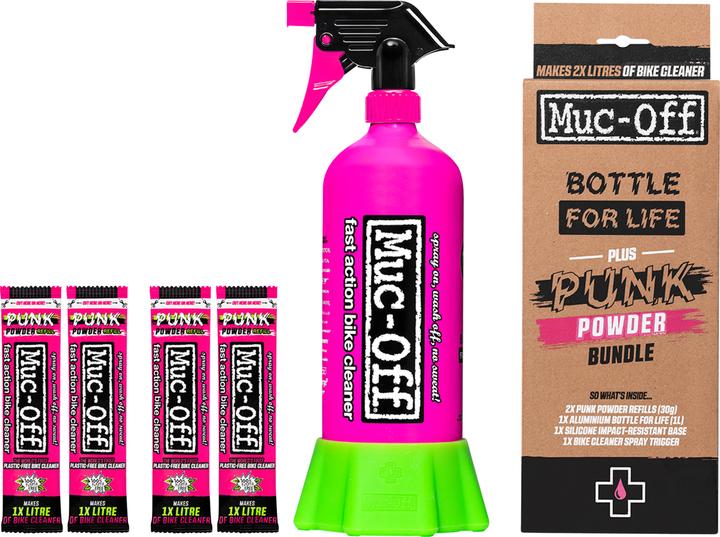 Image du produit Muc-Off Punk Powder + Bottle (500 ml, Nettoyant pour vélo, Ensemble de soins)