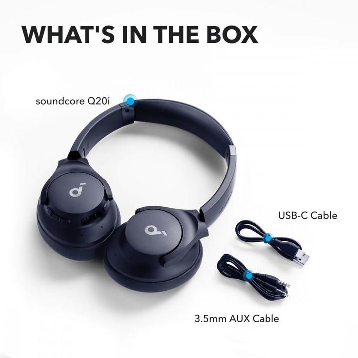 Produktbild soundcore Q20i (ANC, 40 h, Kabelgebunden, Kabellos)