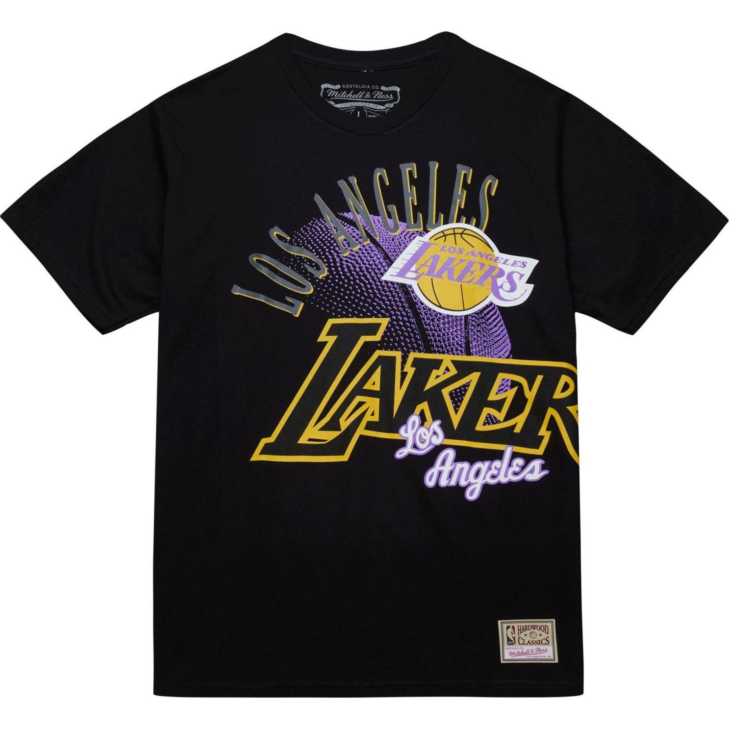 Mitchell & Ness, Herren, Shirt, Shirt - MAXED OUT Los Angeles Lakers - L, Schwarz, (L)