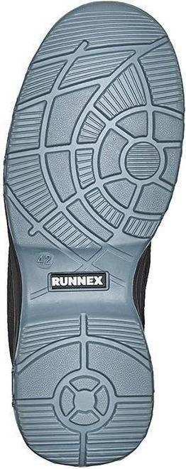 Actual product image Runnex S1PS-ESD safety shoes atop FlexStar, black/grey (S1P, 40)