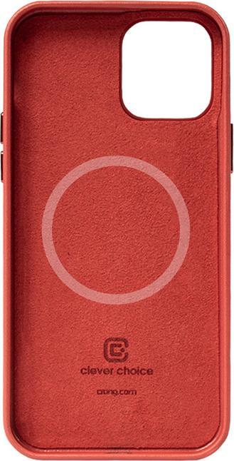 Actual product image Crong Essential Cover Magnetic - Leather Case for iPhone 12 Pro Max MagSafe (Red) (Apple iPhone 12 Pro Max)