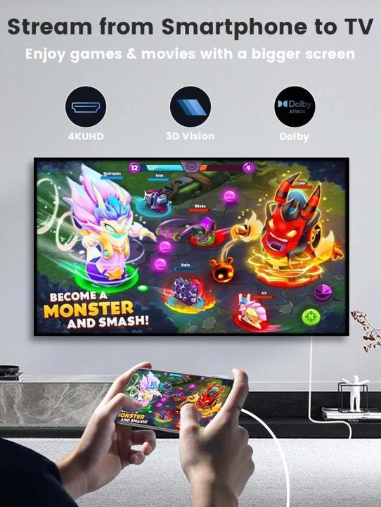 Immagine prodotto PowerGuard USB-C to HDMI Monitor TV 4K Ultra HD Connection 30Hz 2m (HDMI)