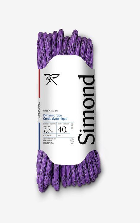 Actual product image Simond Climbing rope 7.5 mm - 40 m polyamide (40 m)