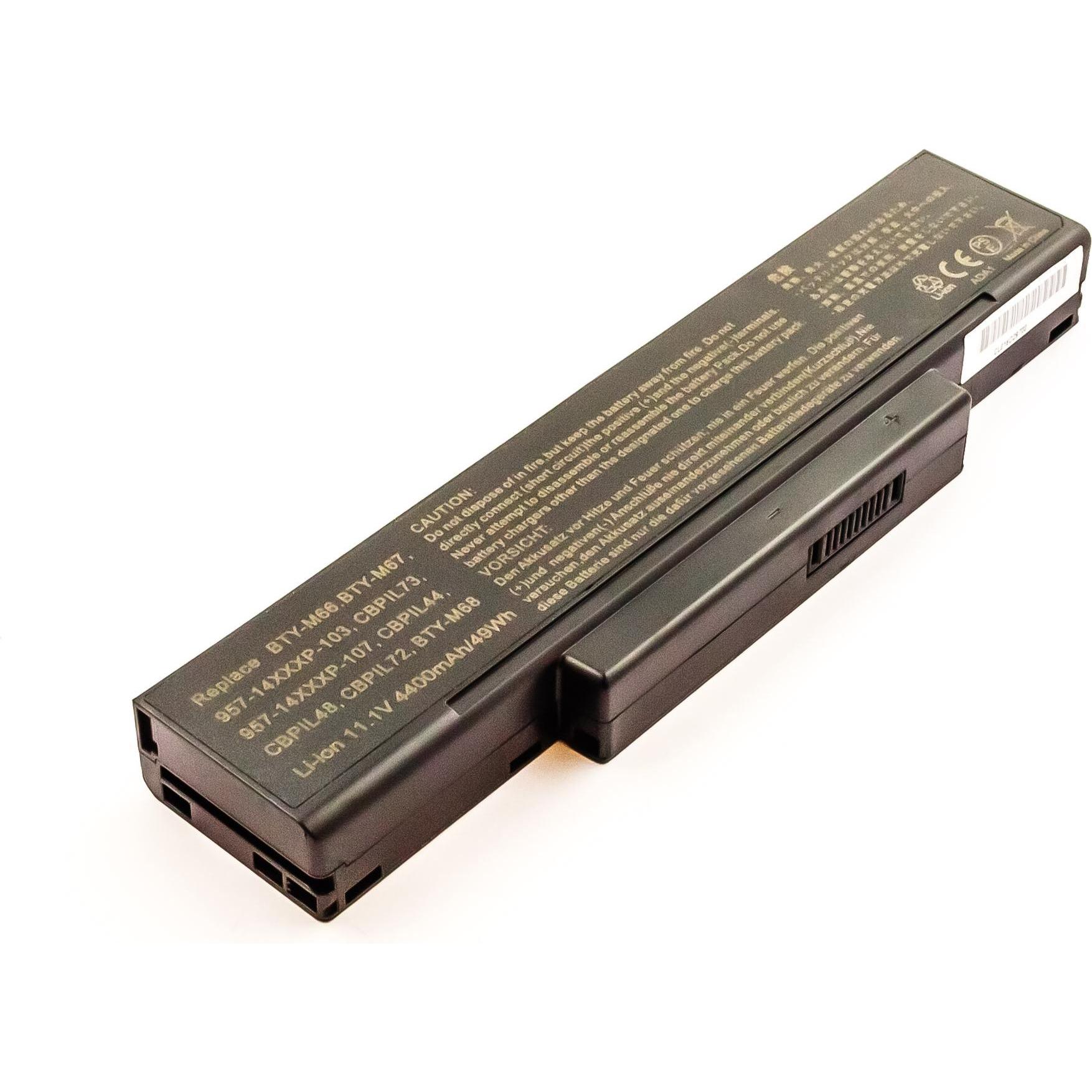 Thumbnail - AGI 28602 - Akku - Akku 4.400 mAh 10,8 V (1 Zellen, 4400 mAh), Notebook Akku, Schwarz
