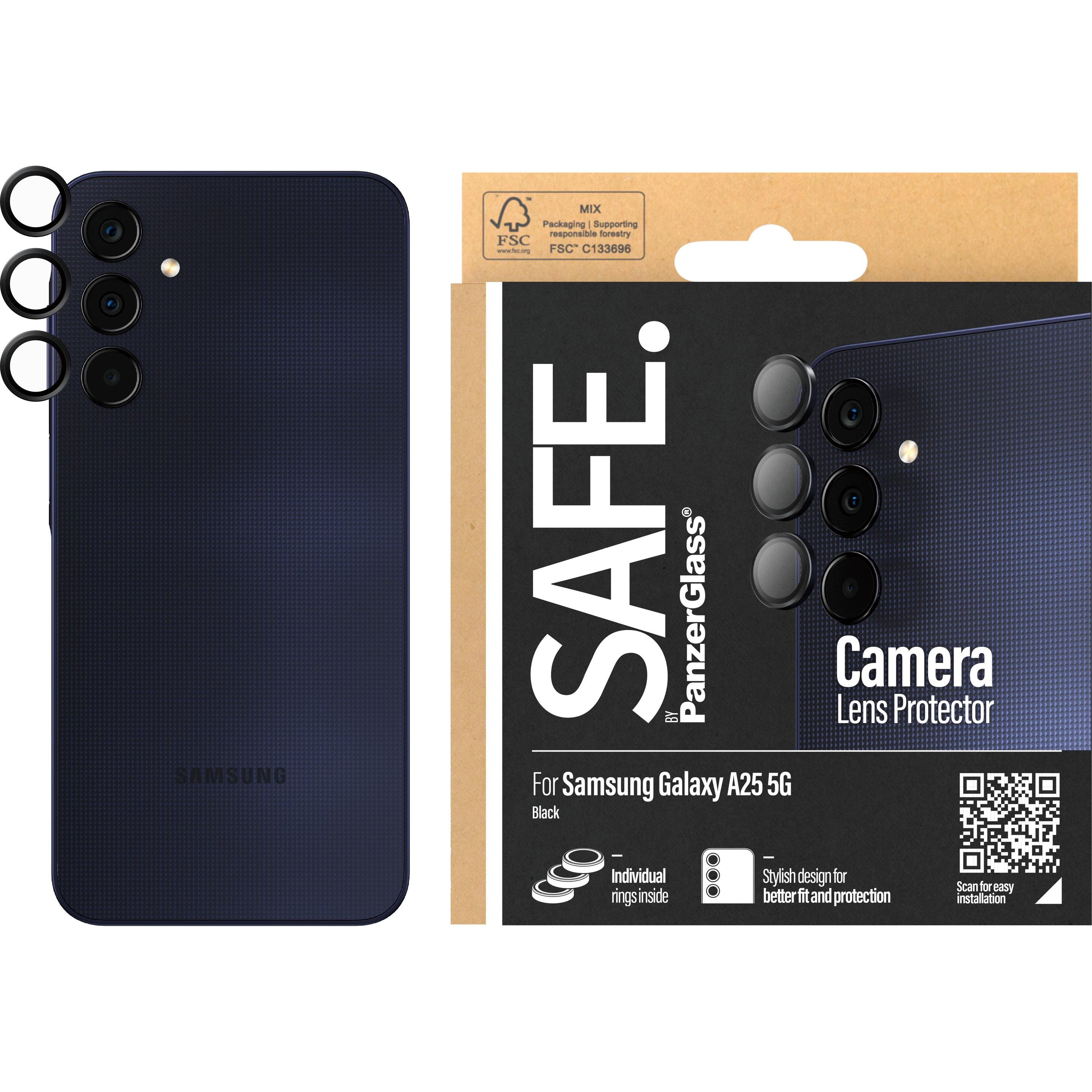 Safe Edge to Edge (1 Stück, Samsung Galaxy A25 5G), Smartphone Schutzfolie, Transparent