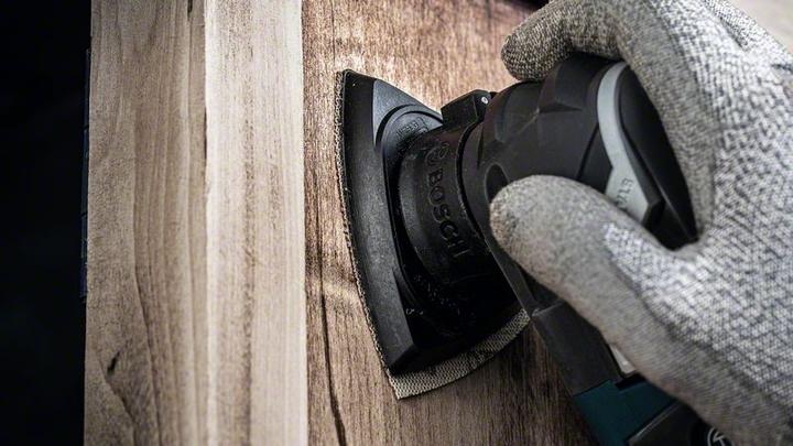 Immagine prodotto Bosch Professional Zubehör EXPERT C470 Carta abrasiva per levigatrice a delta, 93 mm, G 40, 50 pezzi (40)