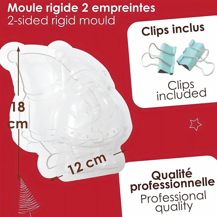 Produktbild ScrapCooking 3D Schokoladenform, Weihnachtsmann