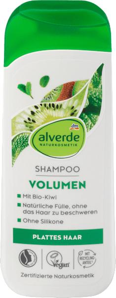 Actual product image dm alverde Volume organic kiwi organic apple mint (200 ml, Liquid shampoo)