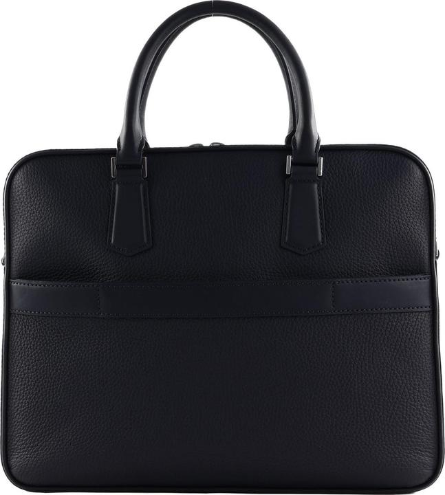 Actual product image BOSS Leren Business tas Schoudertas New Crosstown Document Case Darkgrey Donkergrijs