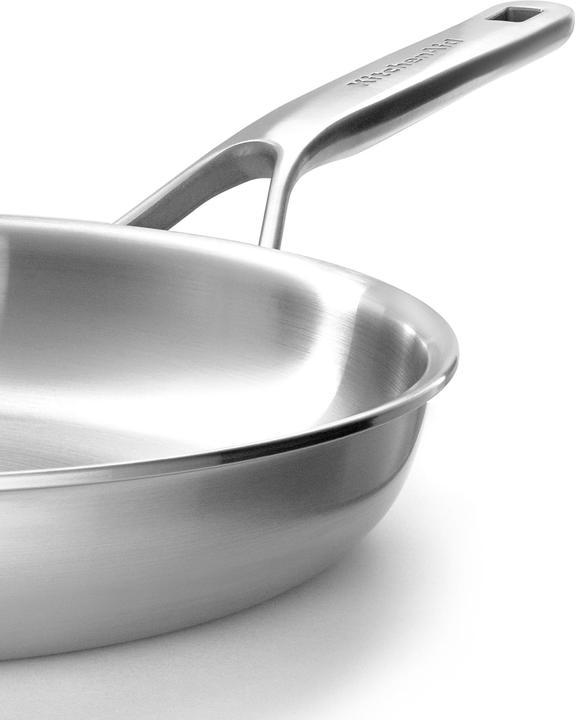Actual product image KitchenAid 3PLY Opn Frypan 24cm Uncoated (24 cm, Frying pan, Stainless steel)