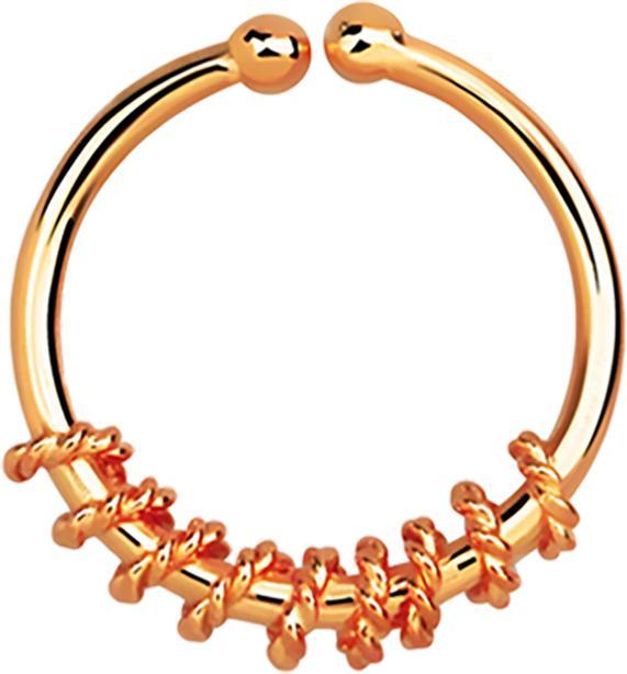 Immagine prodotto Star Piercing Fake Septum mit grosser Seilwindung rosegold (senza ottone, Argento 925)