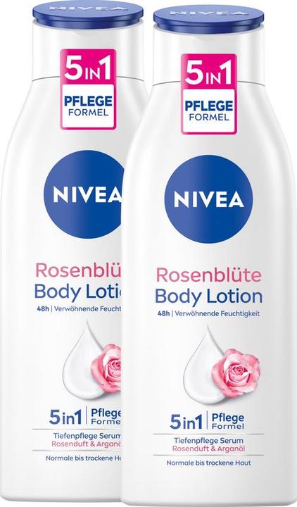 Produktbild NIVEA Body Lotion Rosenblüte DUO (Körperlotion, 800 ml)