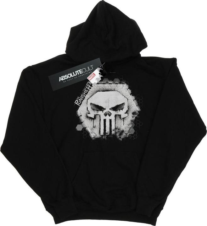 Immagine prodotto Punisher Skull Badge Felpa con Cappuccio Uomo (XL)