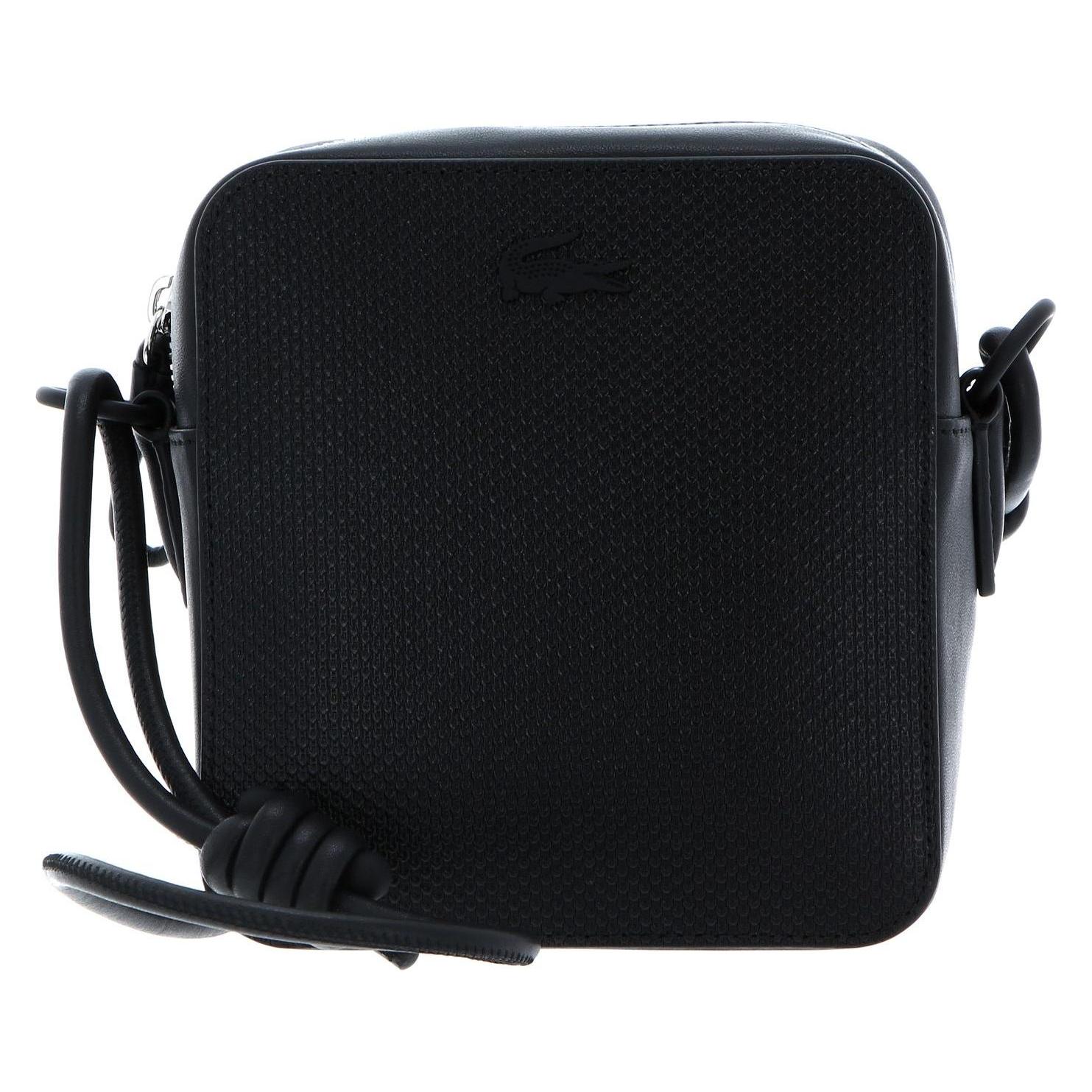 Lacoste, Damen, Handtasche, Chantaco Square Crossover Bag, Schwarz