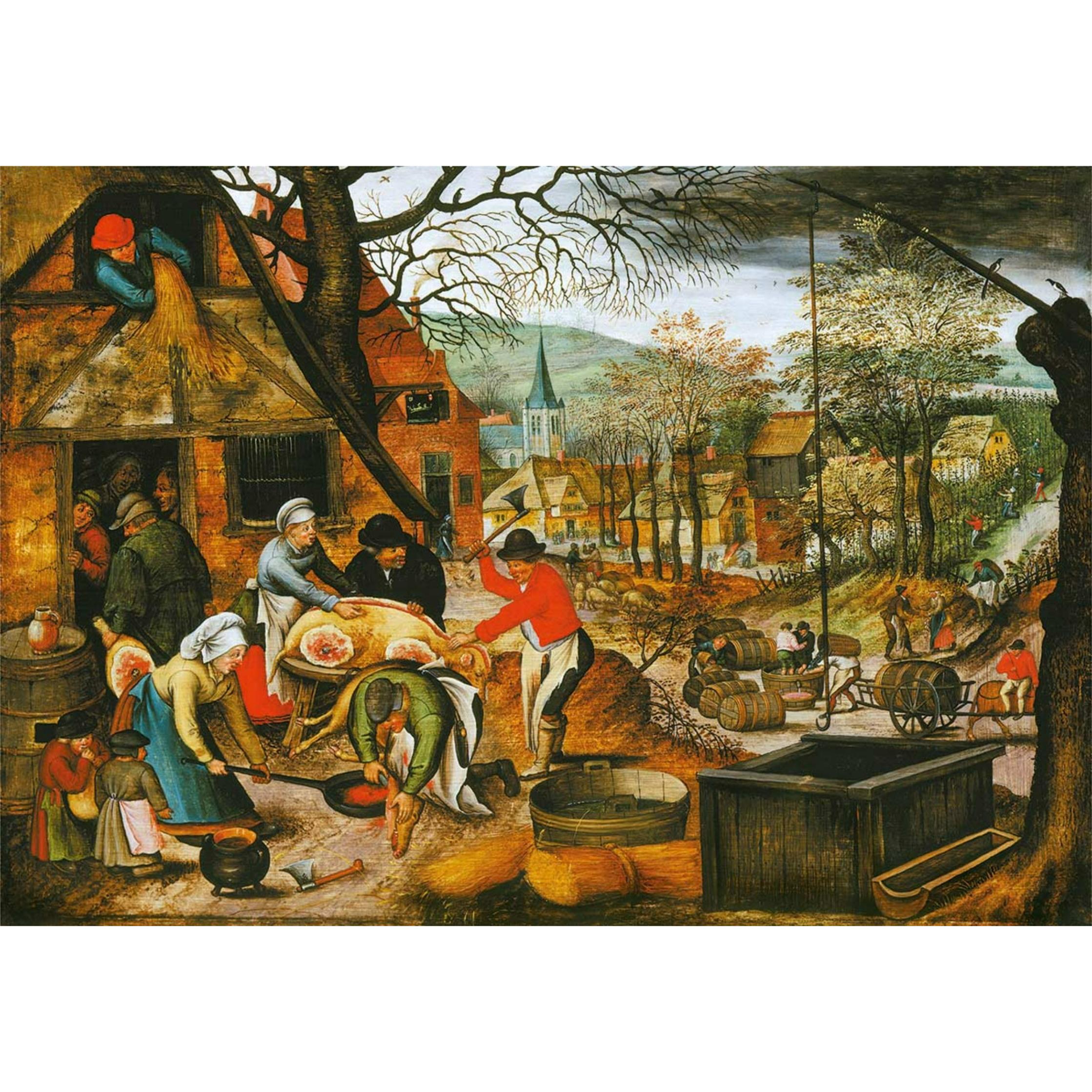 Thumbnail - D-Toys Puzzle 1000 pieces - Pieter Bruegel the Younger - Autumn (1000 Teile)