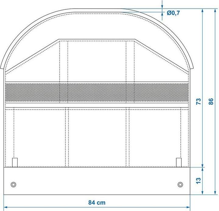 Actual product image ProPlus Organiser with 9 compartments 84 x 86 cm + 7 mm piping for caravan/motorhome