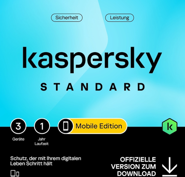 Produktbild Kaspersky Mobile (3 PC) (1 User, 12 Monate)