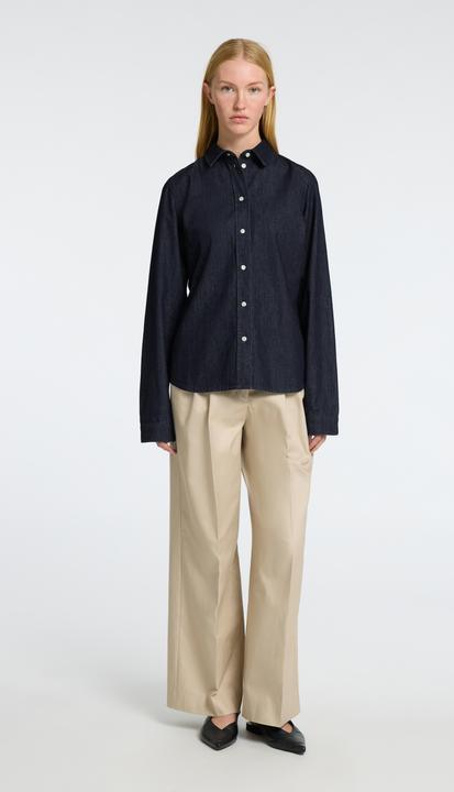 Produktbild Selected Femme Körperbetontes Langarm Jeanshemd (38)