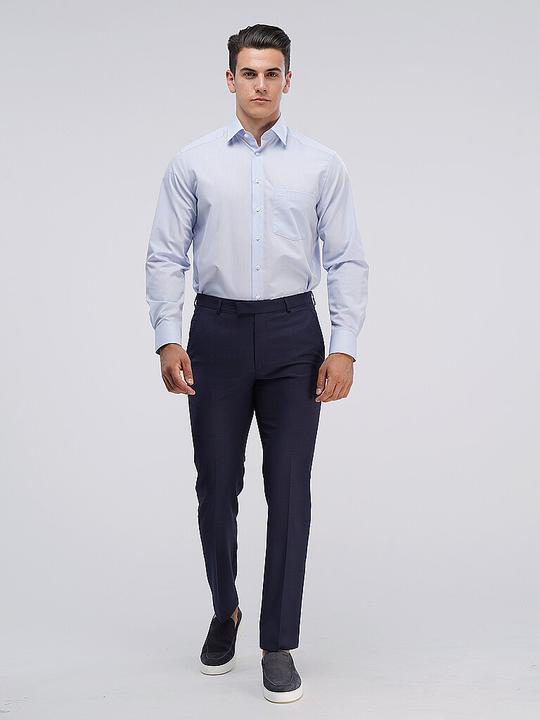 Produktbild Olymp Hemd Luxor blau/ New Kent 1/1 arm Chambray Gr.46 (46)