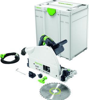 WOOD UNIVERSAL HW 210x2.4x30 W36 circular saw blade, FS-RSP anti-kickback device, splinter guard, SW 5 Allen key, plug it mains cable (4 metres), SYS3 M 437 Systainer
