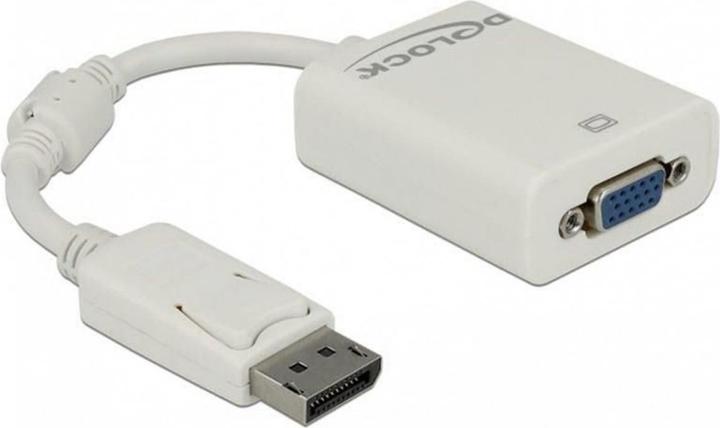 Actual product image Delock Monitor adapter DP to VGA-Bu white (VGA, 16 cm)
