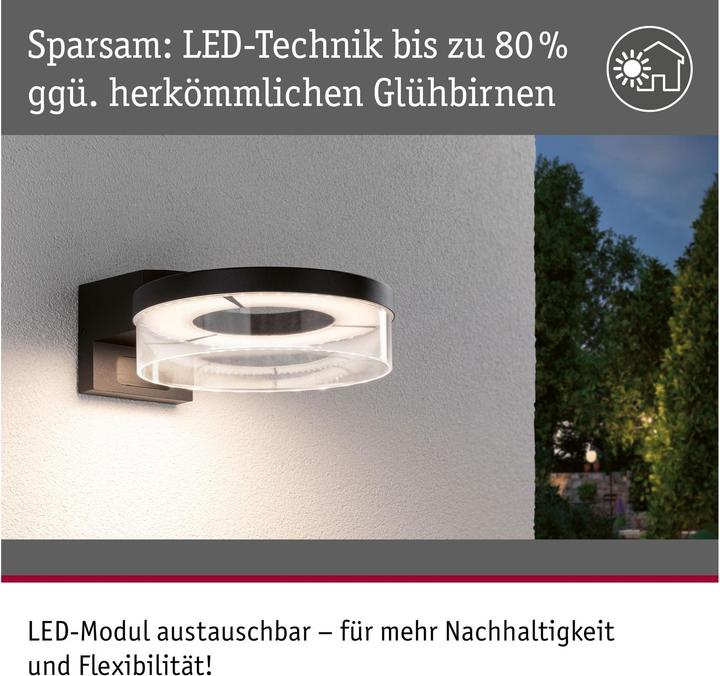 Produktbild Paulmann Aussenwandleuchte Capera (700 lm, IP44)