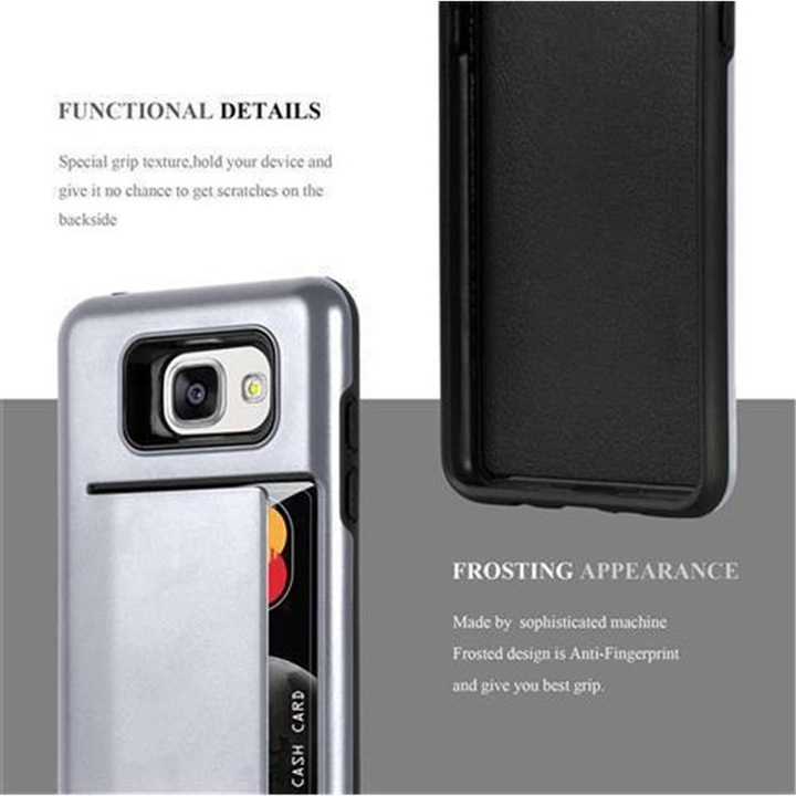 Image du produit Cadorabo Étui de protection hybride avec compartiment pour carte (Samsung Galaxy A5 (2016))