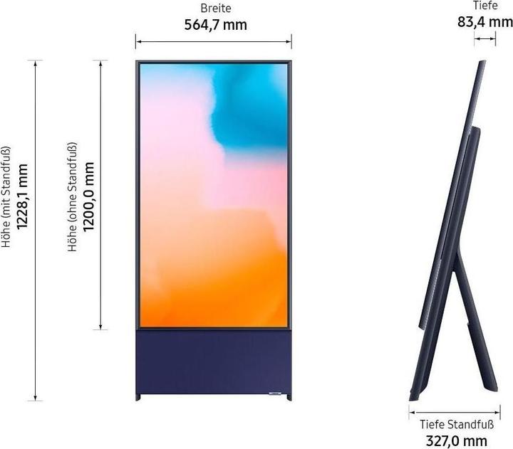 Produktbild Samsung 43LS05B "The Sero" (2023) (43", QLED, 4K, 2023)