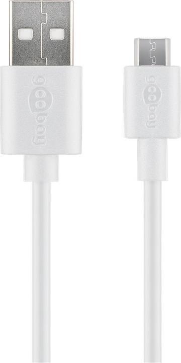 Goobay Micro USB Cavo di ricarica e sincronizzazione, 0,5 m (0.50 m, USB 2.0)