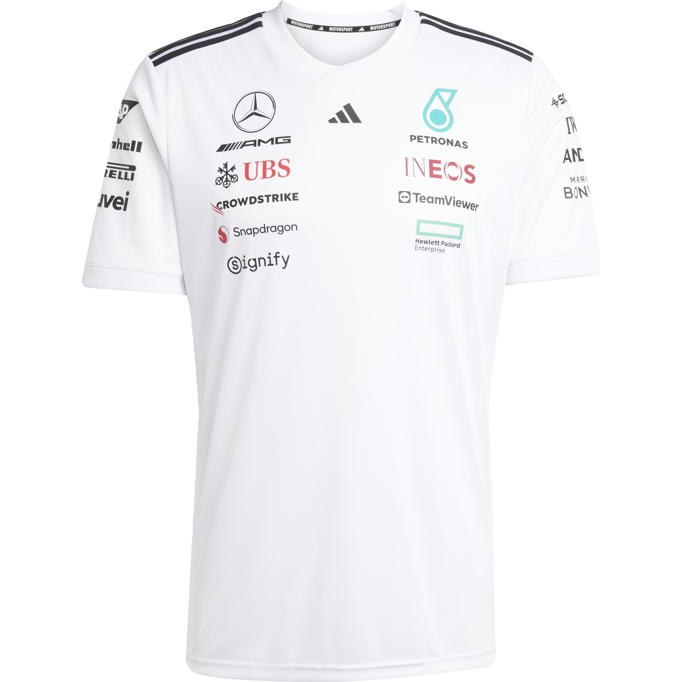 adidas, Herren, Sportshirt, Mercedes DR JSYW (XL), Weiss, Schwarz, XL