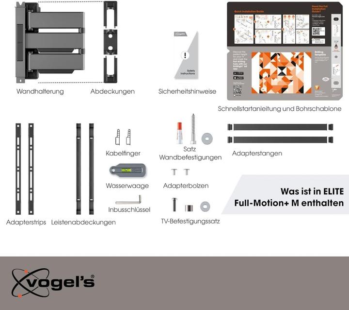 Image du produit Vogels TVM 5445 (Mur, 65", 35 kg)